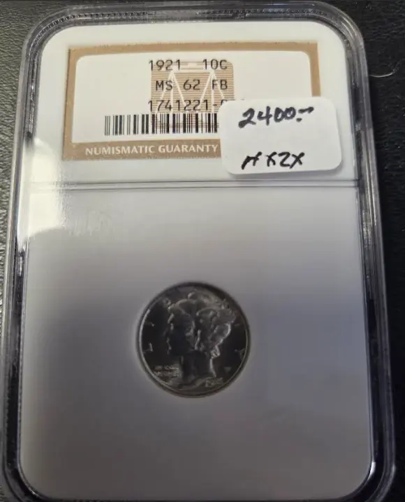 1921-P Mercury Dime Ms62 Fb